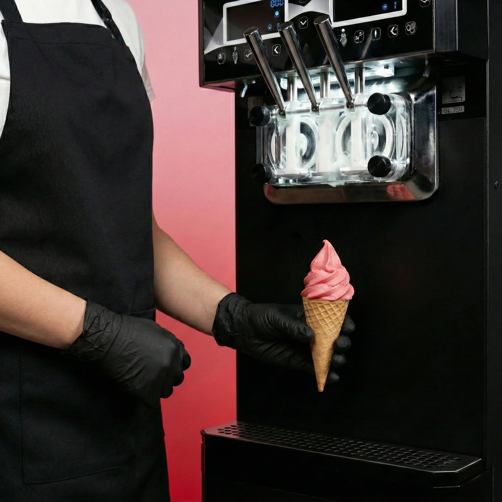 Machine à glace italienne en service